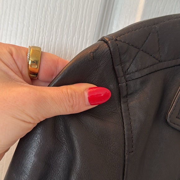 All Saints Dalby Leather Jacket size 6 - Picture 5 of 6
